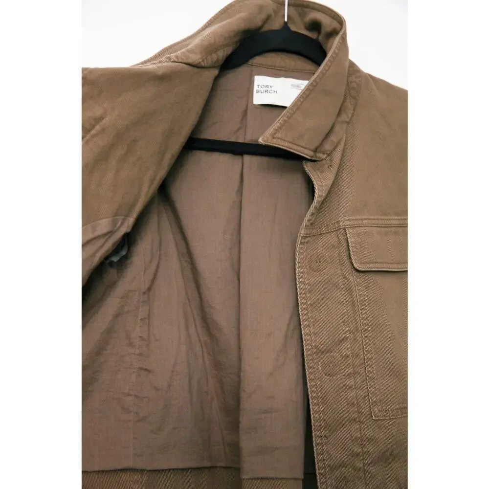 Tory Burch Cropped Cotton Jacket Size 4